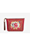 Bird Red Vegan Leather Clutch & Portfolio Bag 30X21 cm - 2