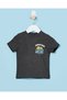 Infant Boys Charcoal T-shirt With Cream Shorts Set - 2