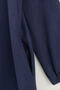 Large Size Cupra Suede Overcoat - Navy Blue - 7