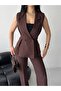 Double-Breasted Sleeveless Jacket and Palazzo Pants Two-Piece Set Women - 8