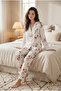 Premium Women's Satin Pajama Set Buttoned Shirt Collar Luxury Boxed