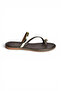 Y291700103 Brown Genuine Leather Women's Slippers - 4