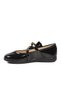 Black Patent Leather Orthopedic Girls' Ballerina Shoes 26A88 F - 2