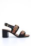 Bln 600 Double Strap Gold Buckle Detailed Heeled Shoes - 2