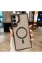 Samsung S24 Compatible Magsafe Lens Protection Case + Metal Stand Featured Phone Back Cover with Gift