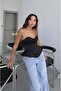 Black Underwire Satin Blouse - 2