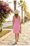 Women's Strappy Chest Gipe Elastic Mini Dress - 3