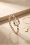 Helena Women's Steel Watch Gold & Silver Mix Color Heart Stone Detailed Vintage Watch |   Old Money Luxury Elegant Stylish Women's Wristwatch 2026 - 6