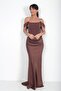 Women's Abraham Fabric Underwire Strapless Lined Long Dress - 2