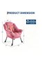 Lazy Chair without Ottoman, Modern Lounge Chair, Armchair with Footrest, Reading Chair with Side Pocket for Living Room, Bedroom, Dormitory and Office - 4