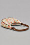 Rosalie Floral Patterned Women's Shoulder Bag with Brown Strap and Zipper Canvas Bag 242 - 4
