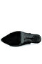 Stella Black Satin Lace Open Back Pointed Toe Thin Heeled Evening Dress Shoes - 6