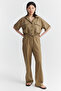 Women's Linen Look Trousers - 2