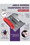 Tile Chamfering Device for Angle Grinder, 45° Tile Edge Cutting Guide, Adjustable Chamfer Depth & Width - 3