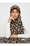 Ready-Made Shawl with Hat - Leopard Pattern - Pool and Sea Cap That Can Be Used over the Hijab - Flexible Fabric - 3