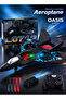 RC Fighter Airplane 2.4GHz, Ready-to-Fly Remote Control Flying Plane with Floating Design, USB Rechargeable, LED Lights, One-Button 3D Roll & 360° Rotation