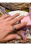 Gold Orange Color Pen Form Adjustable Non-Tarnish Ring