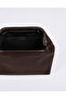 Heybes Women's Bitter Brown Vegan Leather Clutch Handbag - 2