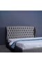 Pluto Headboard Chanel Grey L-200 : H-125 Cm