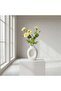 Butterfly Peony Flowers Artificial Spray 17.78x17.78x66.04cm- Yellow - 4