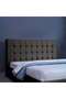 VISTA HEADBOARD CHANEL LIGHT BROWN L-180 : H-125 CM
