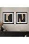 Ardell 2-piece Framed Wall Art 42x42cm - Black