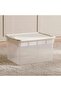 Building Blocks Storage Box with Tray Compartment 50.5x37x29.3 cm-White - 6