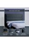 Trojan Headboard Chanel Dark Grey L-180 : H-125 Cm - 6