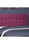 HERMONIA HEADBOARD VELVET PINK L-200 : H-125 CM