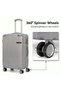 4 Piece ABS Luggage Set 13/20/24/28 Inch Includes Cosmetic Bag, Hard Shell Suitcase with TSA Lock & 360° Spinner Wheels, Lightweight Travel Set for Women Men - 4