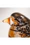 Lola Glass Bird Decor Figurine 15.5x6.5x7.5cm - Orange - 2
