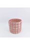 Tepic Grid Rope Basket 25.5x22cm -pink - 4
