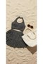 Women Black White Polka Dot Halter Neck Crop Blouse & Ruffle Mini Skirt Two Piece Set - 8