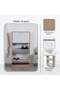 Whitmor Shoe Rack 18 Pairs With 3 Drawer - White Natural - 5