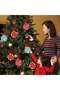TPGP 50 Pcs Clear Acrylic Christmas Bauble Discs with Red Ribbon for Craft Decoration - 2
