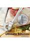 Lukadah Kitchen Premium Garlic Press Set - Rust Proof & Dishwasher Safe Professional Garlic Mincer Tool - 4