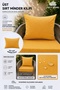 1 Piece Garden Balcony Rattan Sofa Top Back Cushion Cover – Water Repellent, Fade Resistant, Zippered, Custom Made