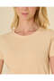 Women Beige Short Sleeve T Shirt - 4