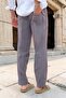 Sports Sweatpants Elastic Waist Cotton Thin Summer Fabric Large Size (Smoked) - 4