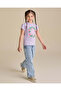 Girls Lilac Printed T-shirt - 5
