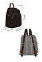 Women's Brown Leather Backpack 26Pbd2355Ft - 2