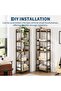 Industrial 5-Shelf Bookshelf - 14-Tier Open Shelves - Sturdy Storage Unit for Living Room, Bedroom, Office - 4