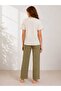 Women's Short Sleeve Cotton Pajamas Suit - 3