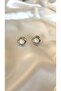 Women's Silver Color Stone Spiral Earrings