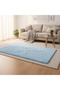 Soft Quilted Floor Mat | Light Blue | 100×150 cm | Anti-Slip Comfort Rug for Living Room, Bedroom & Bathroom - 2
