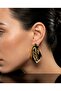Organic Form Gold Earrings Modern Design Women's Earrings - 4