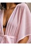 Summer Belted Pleated Beach Kimono - 4