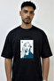 Rose Blackpink_2 Design Printed Oversize Black T-Shirt