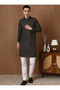 Mens Embellished Cotton Kurta Set - 4