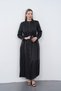 80% Viscose 20% Polyamide Glitter Tulle Detailed Dress